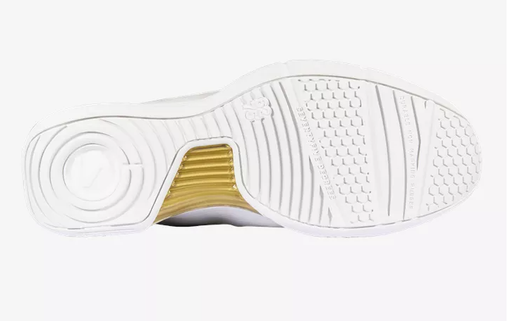 new - Salming Viper Pro Unisex Court Shoes, White/Gold