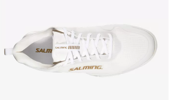 new - Salming Viper Pro Unisex Court Shoes, White/Gold