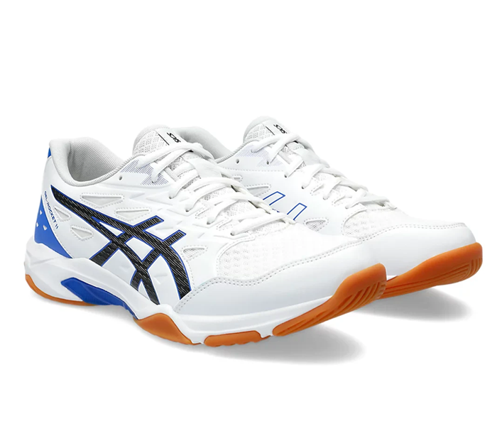 Asics Gel-Rocket 11 Men's Court Shoes, White / Black