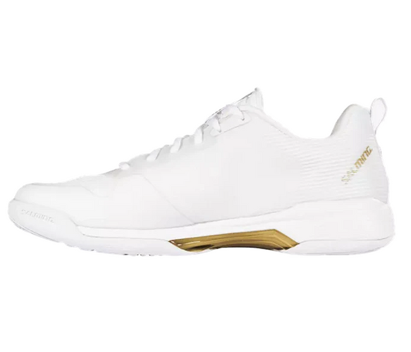 Salming Viper Pro Unisex Court Shoes, White/Gold