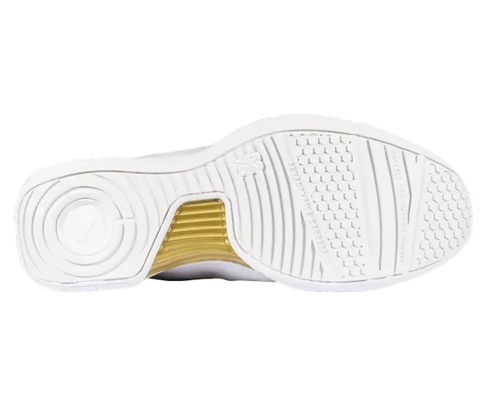 Salming Viper Pro Unisex Court Shoes, White/Gold