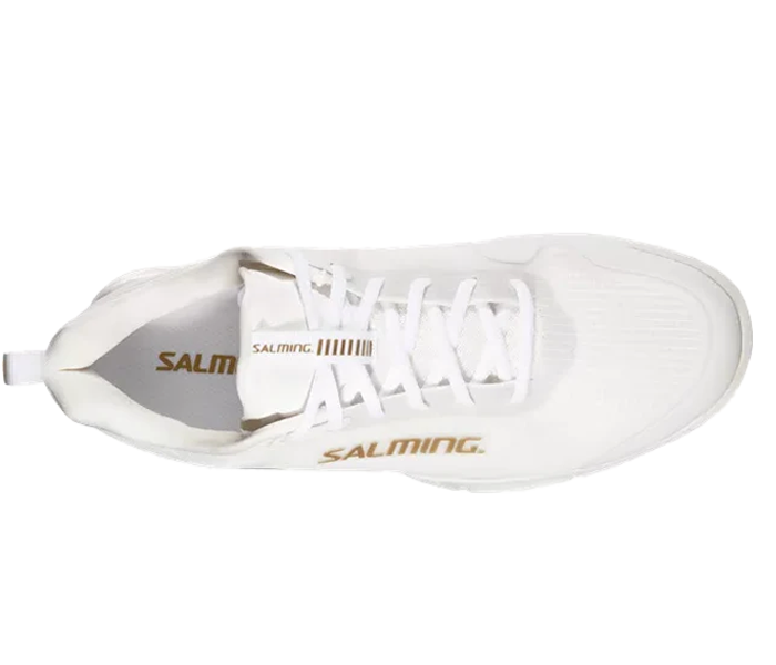 Salming Viper Pro Unisex Court Shoes, White/Gold
