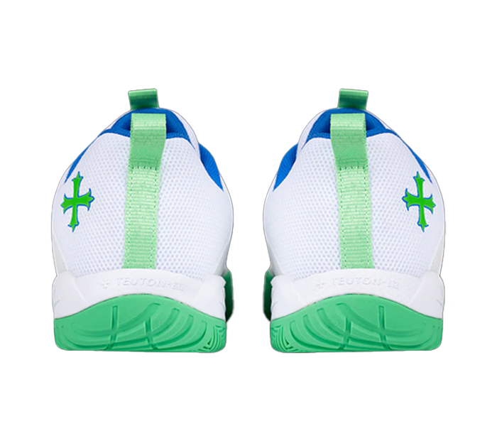 Teuton ST2 All Court Unisex Shoes, White/Green