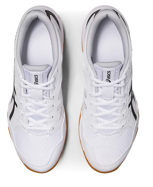 new -Asics Gel-Rocket 11 Men's Court Shoes, White/Pure Silver