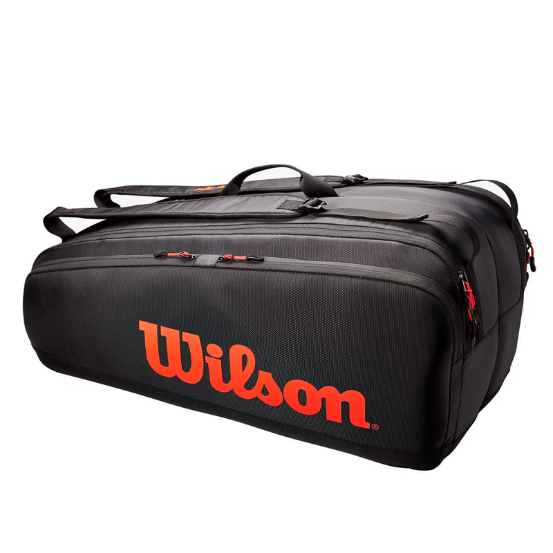 Wilson Tour 12 pack Racquet Bag, Red / Black