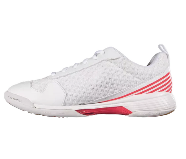 Salming Viper SL Women's Court Shoes, White / Fire Red