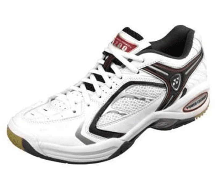 CLOSEOUT - Yonex SHB-200EX Power Cushion Unisex Court Shoes, White / Red /Gold