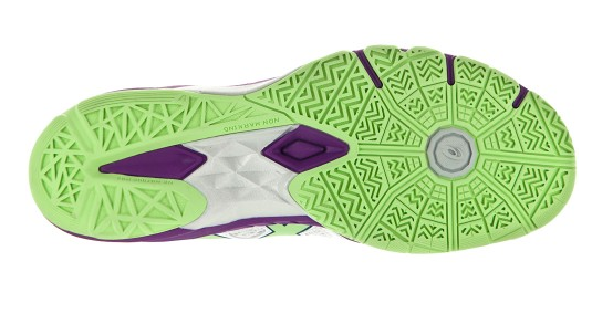 Asics Gel Blade 5 Women s Court Shoes White Pistachio Grape