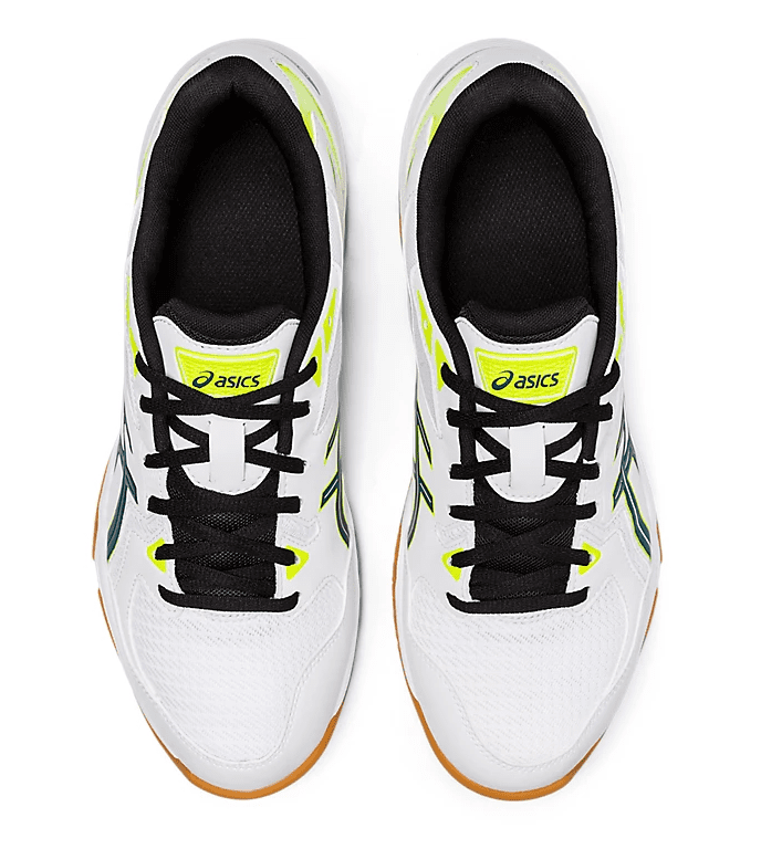 Asics Gel-Rocket 10 Men's Court Shoes, White / Velvet Pine
