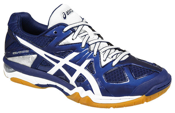 ASICS Volleyball Shoes Women s Gel Tactic Estate Blue White Silver 8