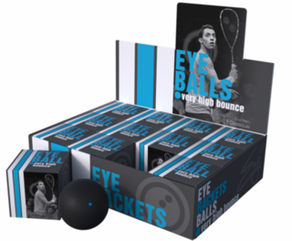 Eye Blue Dot Beginner Squash Ball, 1 - pack