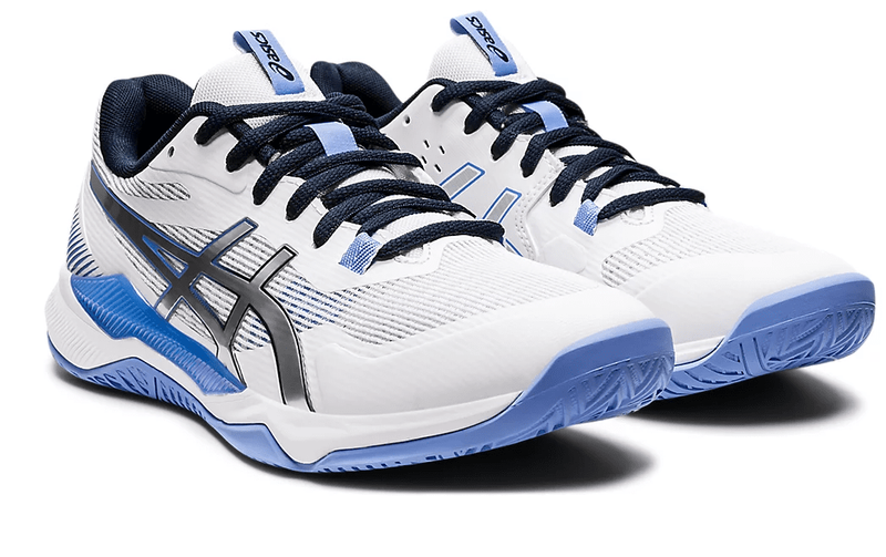 Asics Gel Tactic Women's Court Shoes, White / Periwinkle