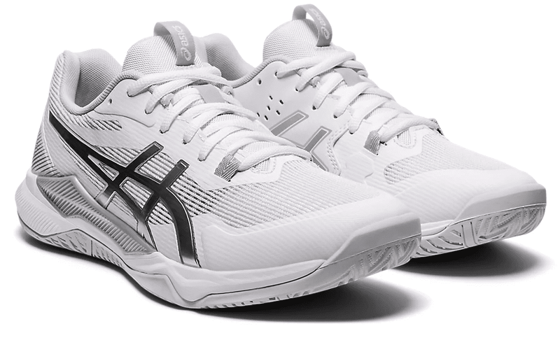 Asics Gel Tactic Women's Court Shoes, White / Pure Silver