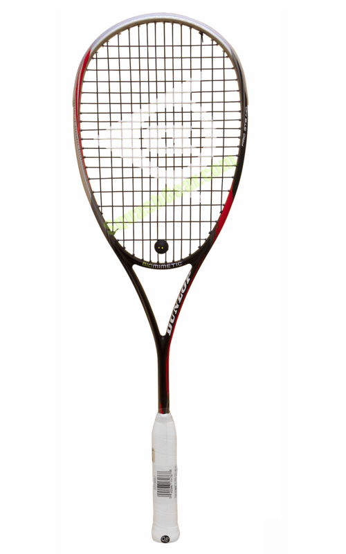 Dunlop Biomimetic Pro GTS 140 Squash Racquet, no cover