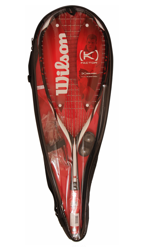Wilson Player Kit with K Boom Squash Racquet