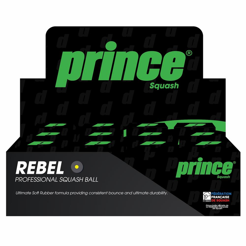Prince Rebel One Yellow Dot Squash Ball